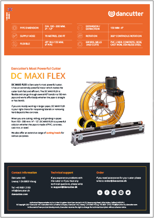 Cover of DC MAXI FLEX spec sheet cover