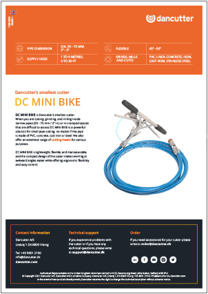 Cover of DC MINI BIKE spec sheet cover