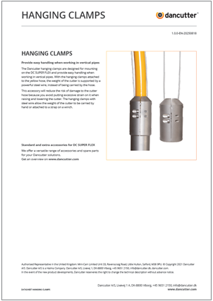 Cover of Hanging clamps datasheet EN